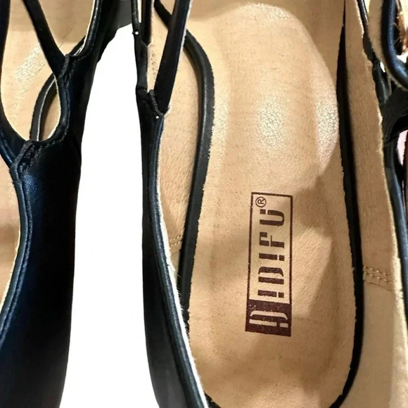 IDIFU Women's Dress Shoes for Women Pumps Mary Jane Heels Low Block Roun… - Picture 4 of 8